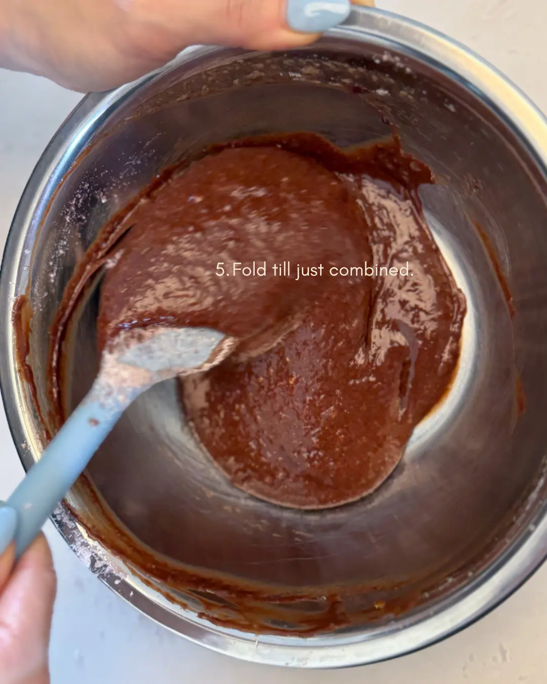 Chocolate lava cake batter prepared in ramekins