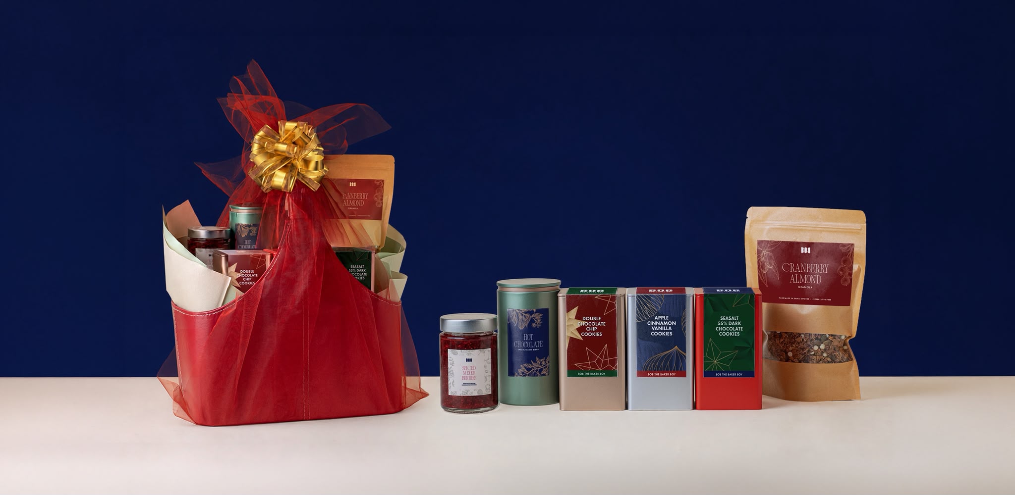 Christmas hamper gift in Singapore by Bob the Baker Boy with bakery-made festive treats