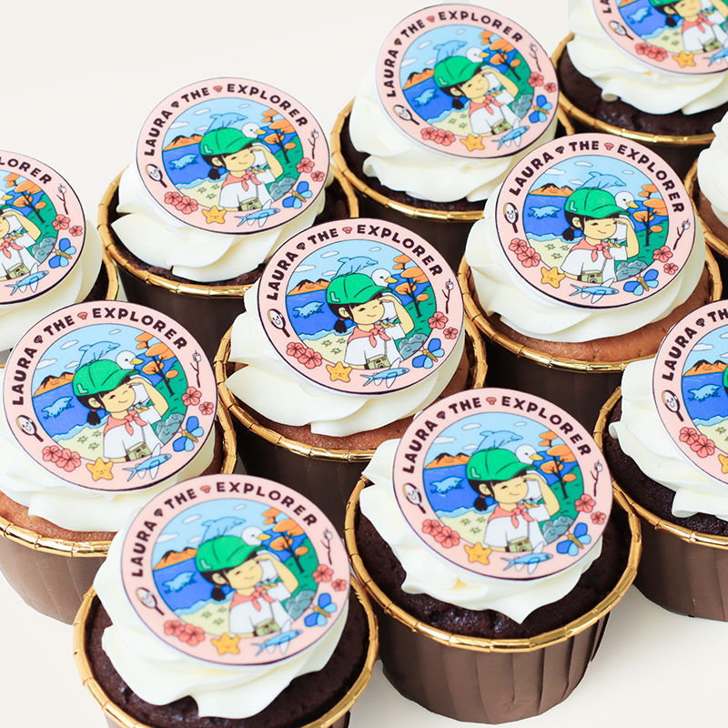 Edible Photo Printed Cupcakes