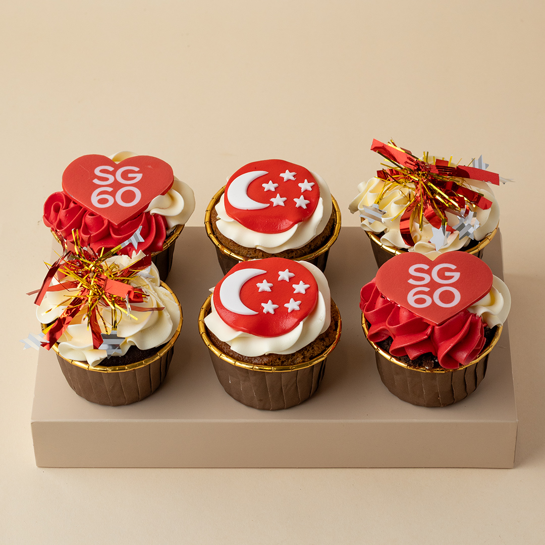 SG60 National Day Cupcakes