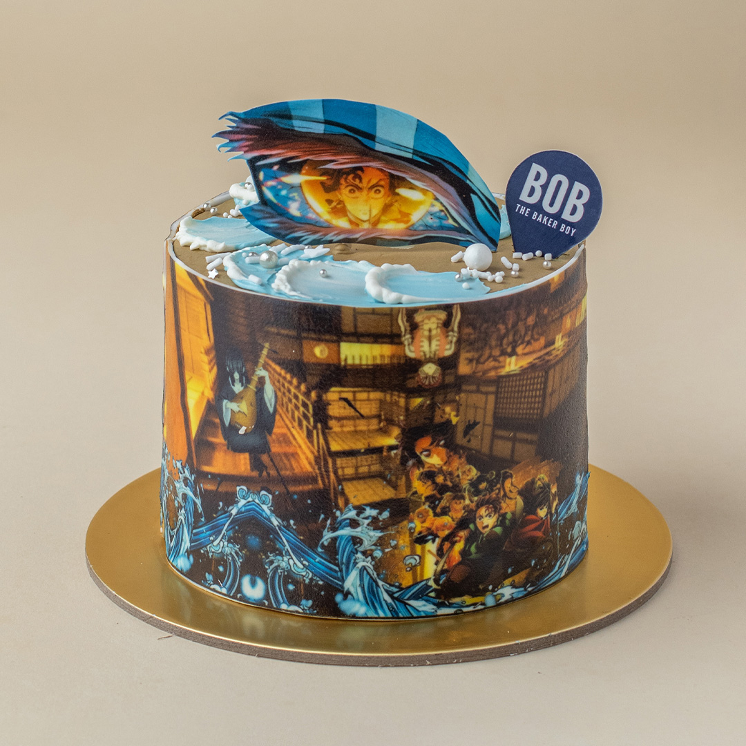 Demon Slayer Infinity Castle Inspired cake