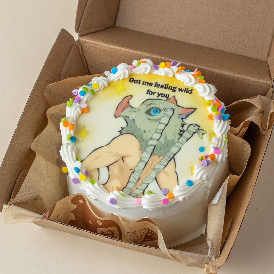 Demon Slayer Cool Inosuke Bento Cake