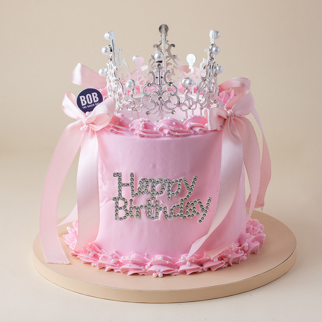 Pink Princess with Tiara Cake
