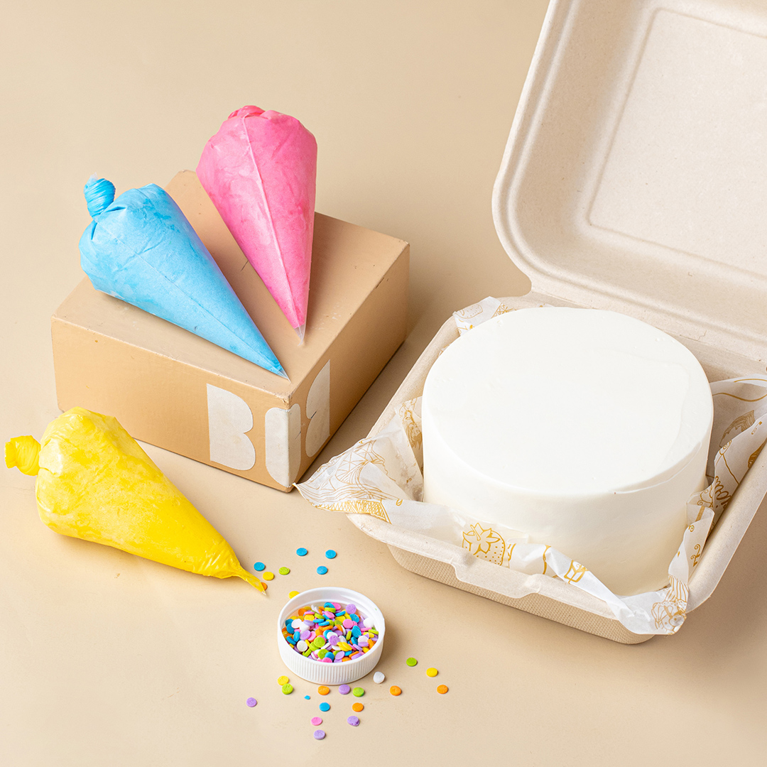 DIY Korean Bento Cake in Pastel Colours