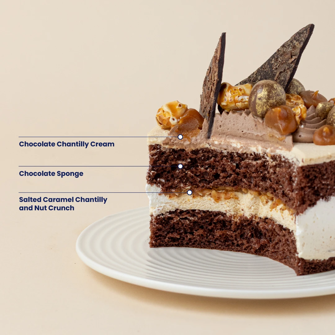 Salted Caramel Crunch Mini Cake