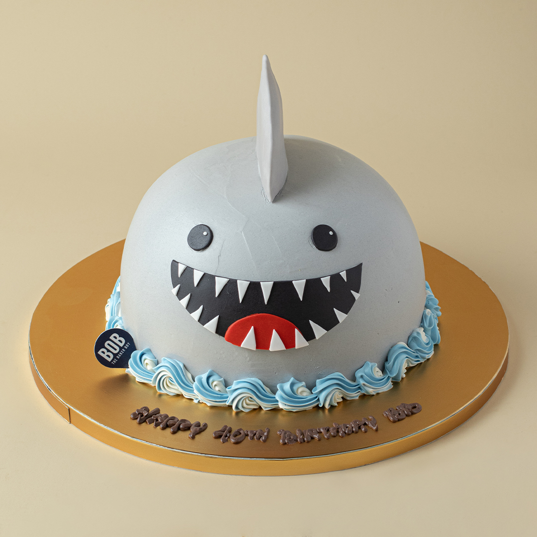 3D Cute Baby Shark Shaped Cake