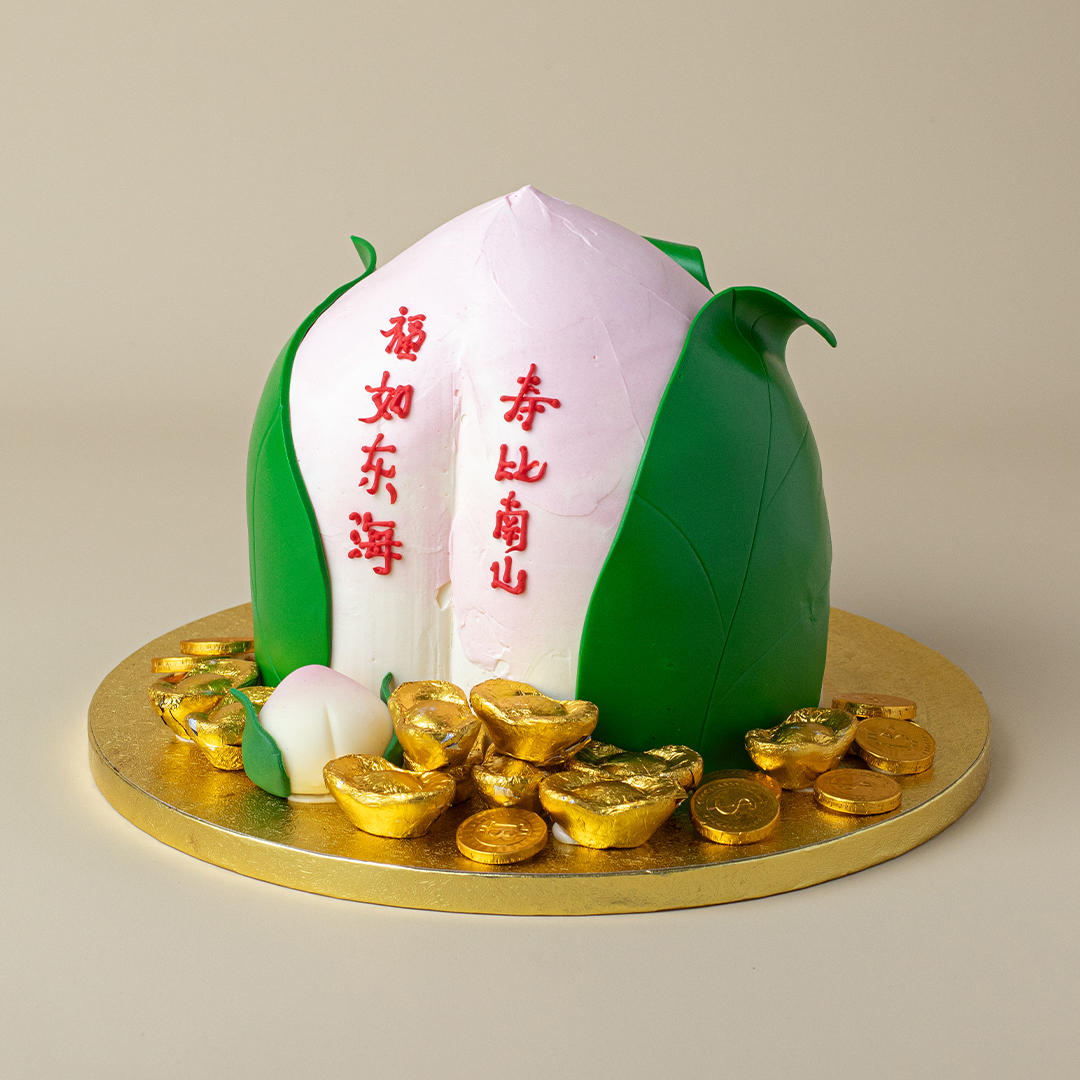 3D Longevity Shou Tao Bun Cake