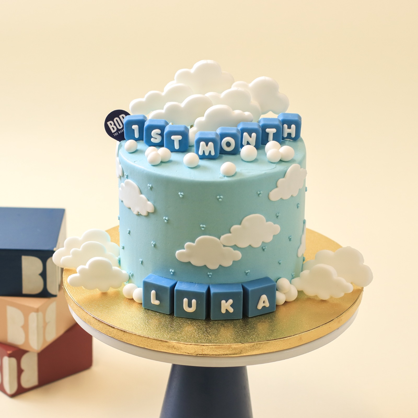Baby Shower Cake in Baby Blue