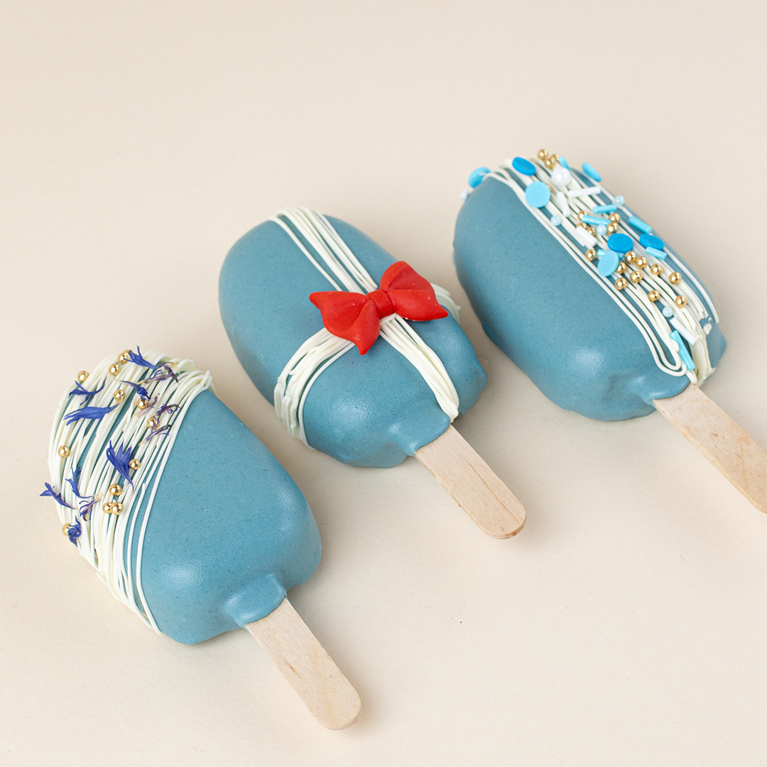 Blue and Gold Cake Pops (3pcs)