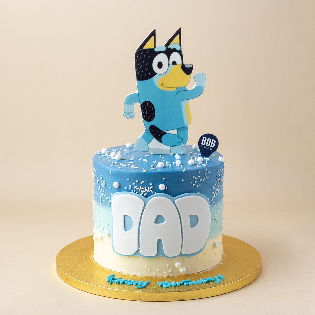 Bluey Confetti Birthday Cake