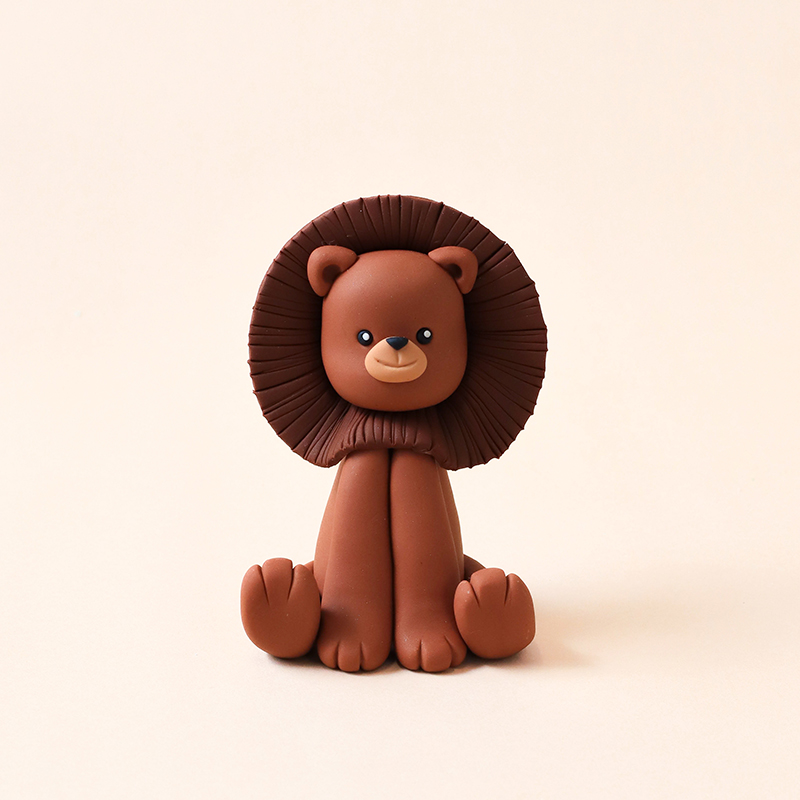 Brown Lion Fondant Topper