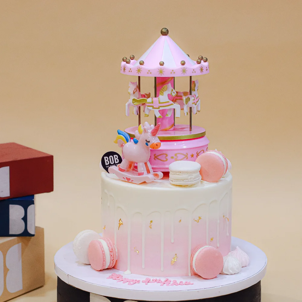 Carousel Cake with Rocking Horse