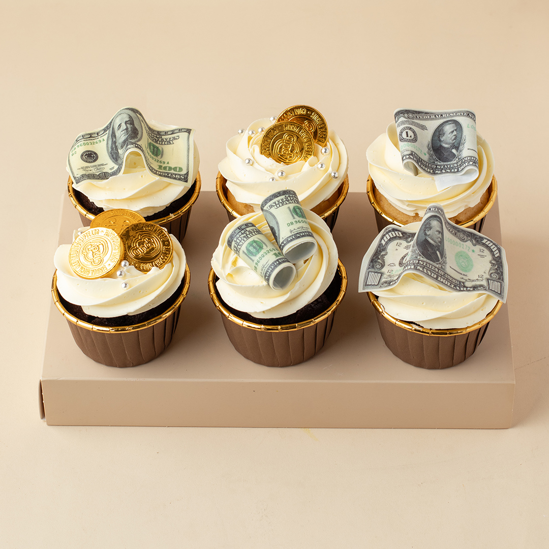Cash and Coins Cupcakes