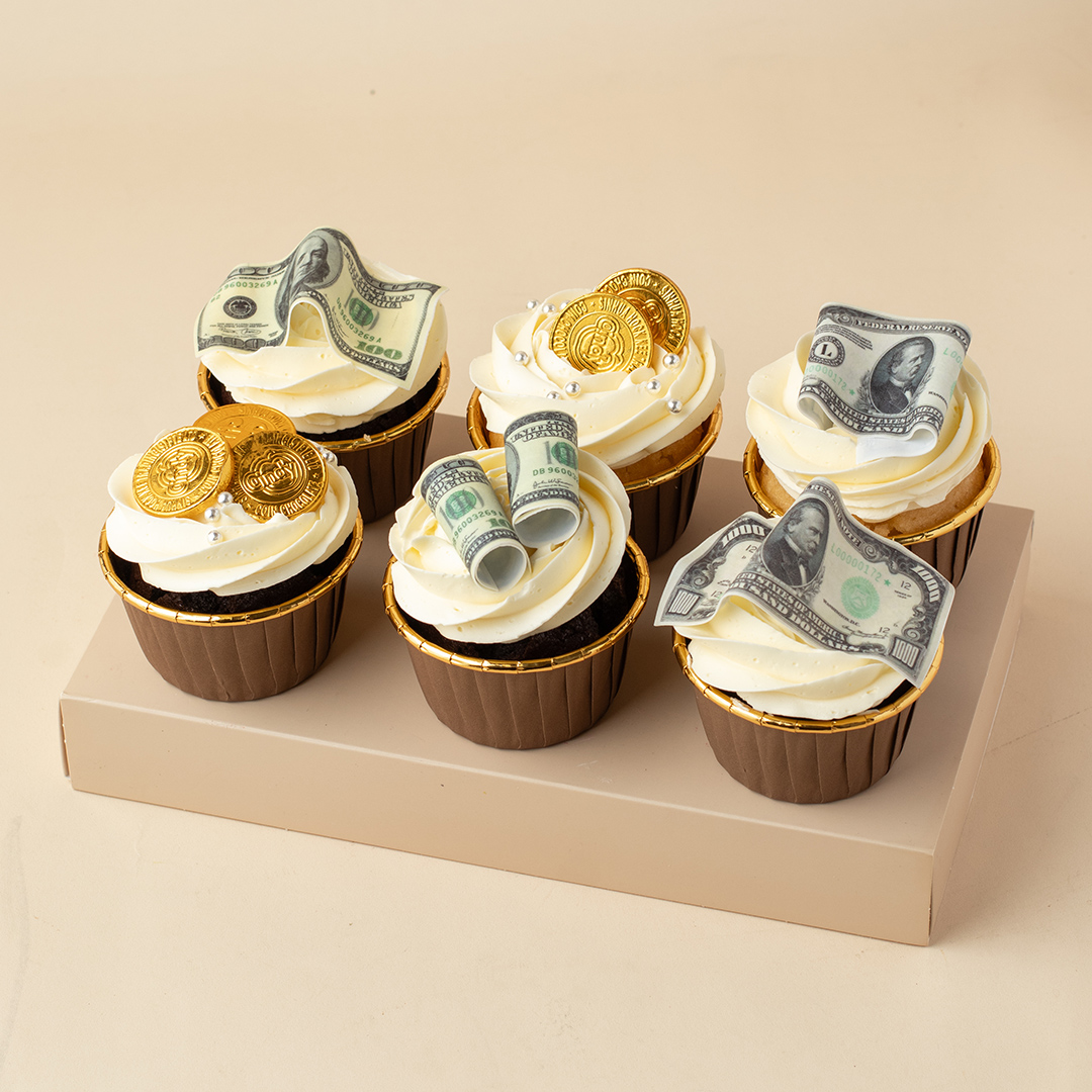 Cash and Coins Cupcakes