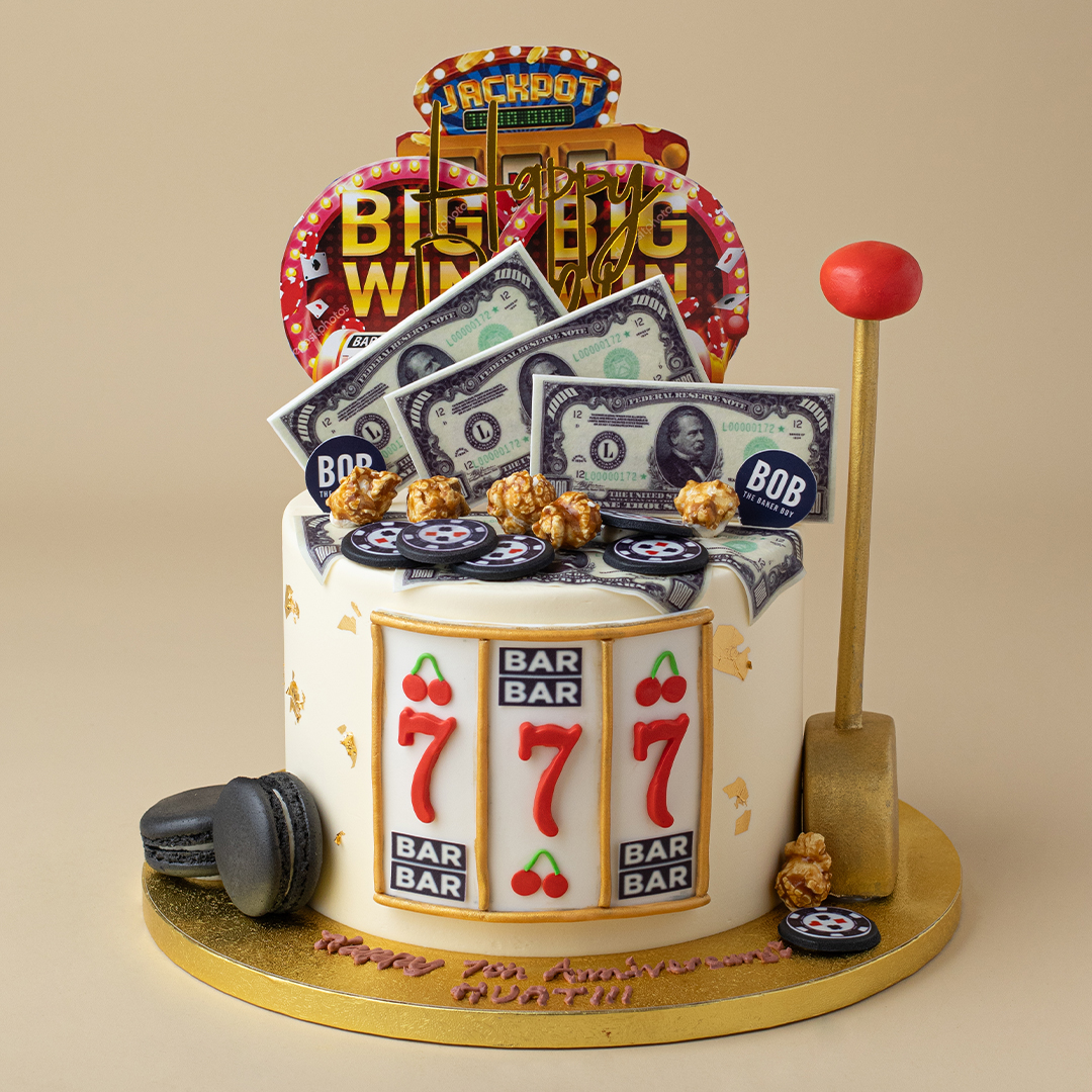 Casino Jackpot Slot Machine Cake