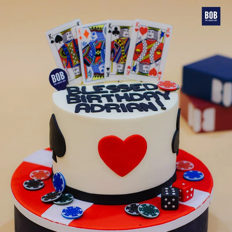 Casino Themed Poker Cake