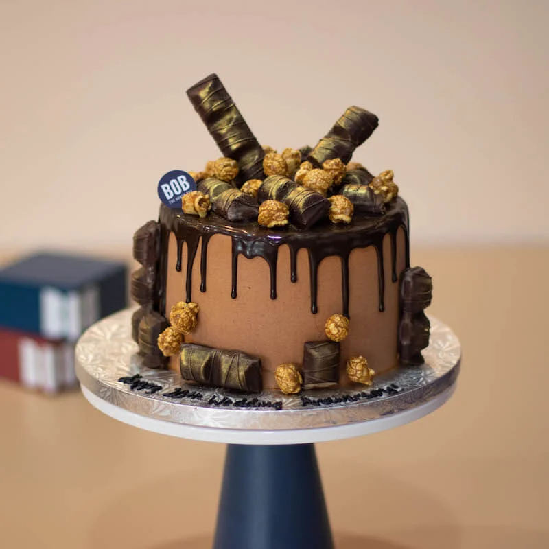 Chocolate Overload Cake with Popcorn