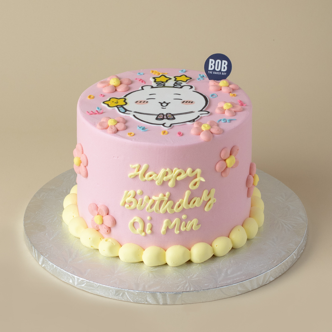 Cute Chiikawa Bubbly Pastel Cake