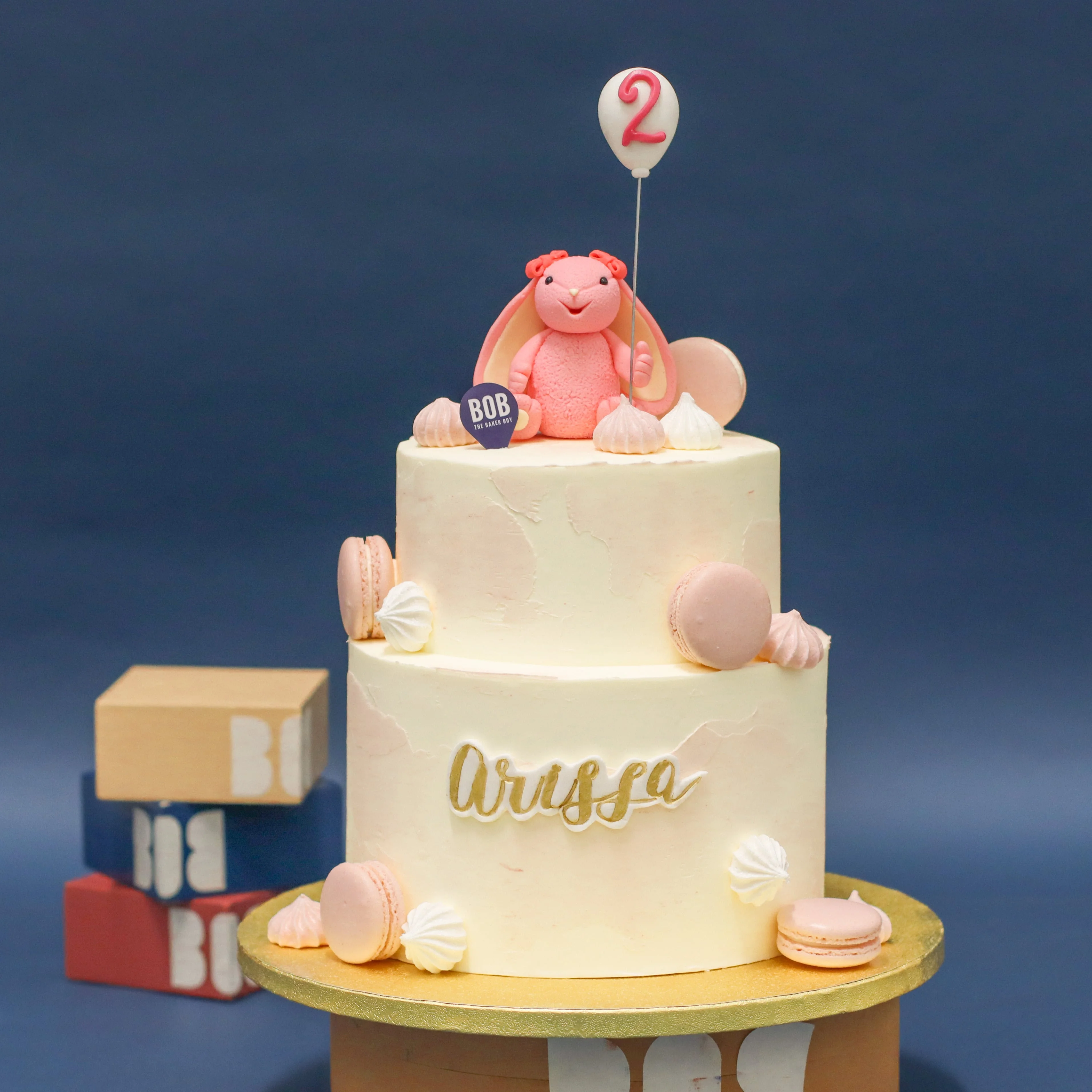 Cute JellyCat Bunny Cake with Balloon