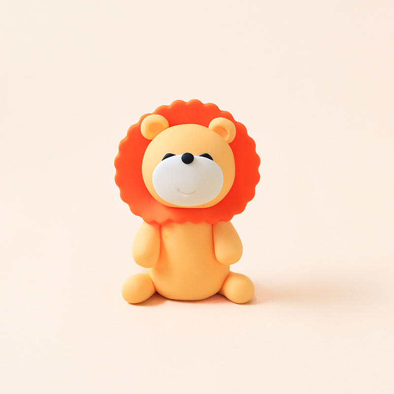 Cute Yellow Lion Fondant Topper