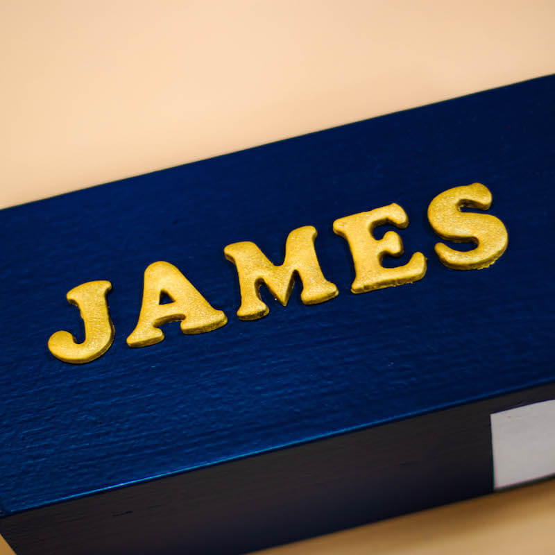 Gold Fondant Names (Maximum 9 Letters)