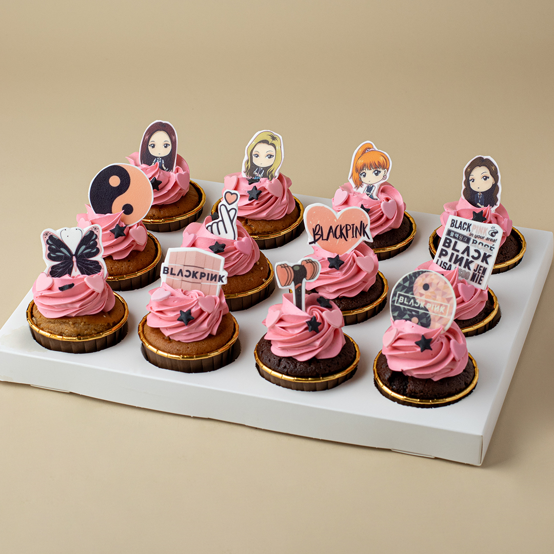 Kpop Black Pink Cupcakes