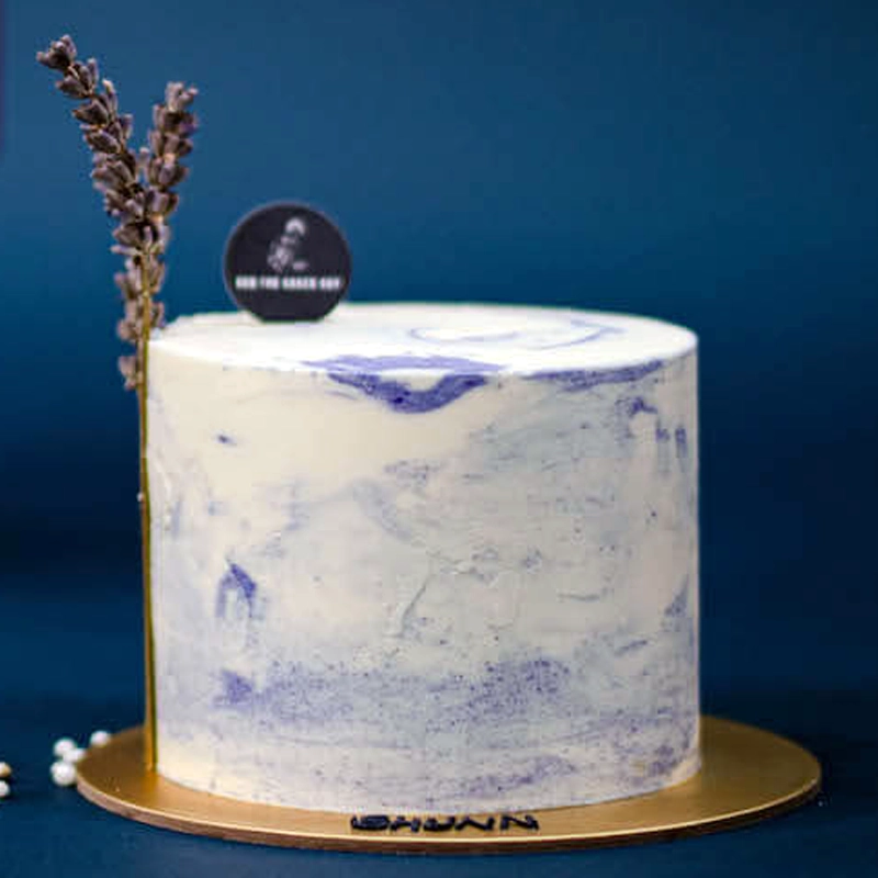 Lavender Flora Marble Mini Cake