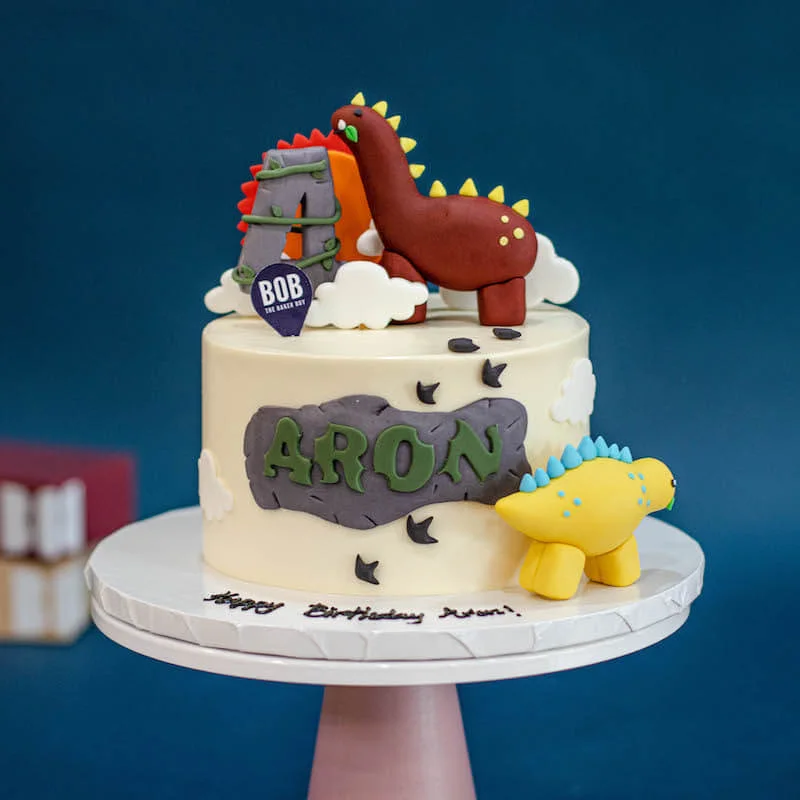 Long Long Ago Cute Dinosaur Cake