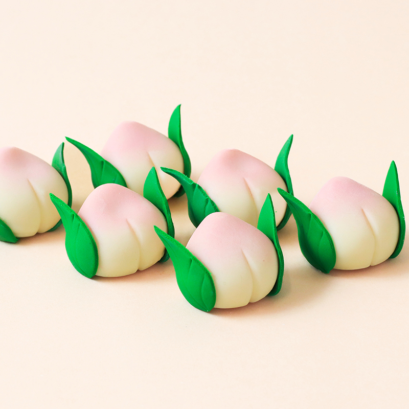 Longevity Bun Fondant Toppers (6 small)