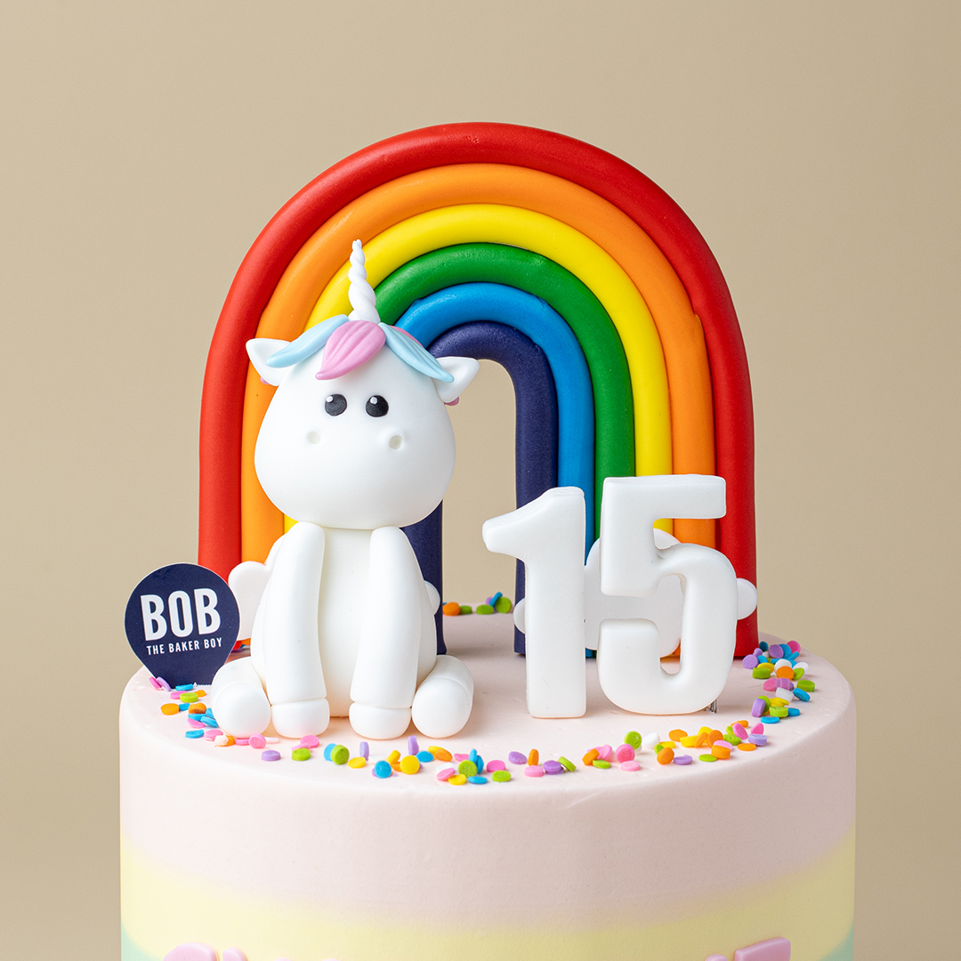 Magical Unicorn Pastel Rainbow Cake
