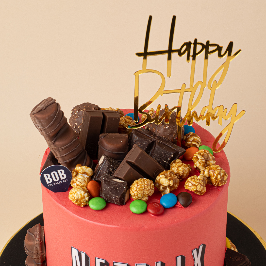 Netflix and Chill Popcorn Cake