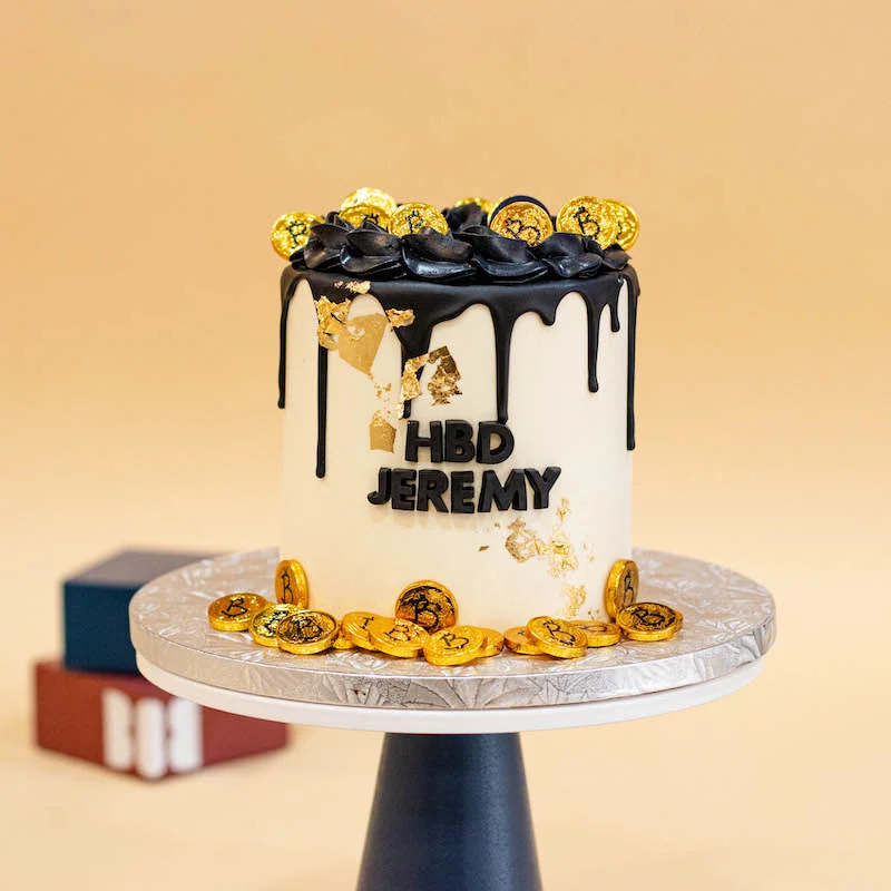 Overflowing Bitcoin Cake