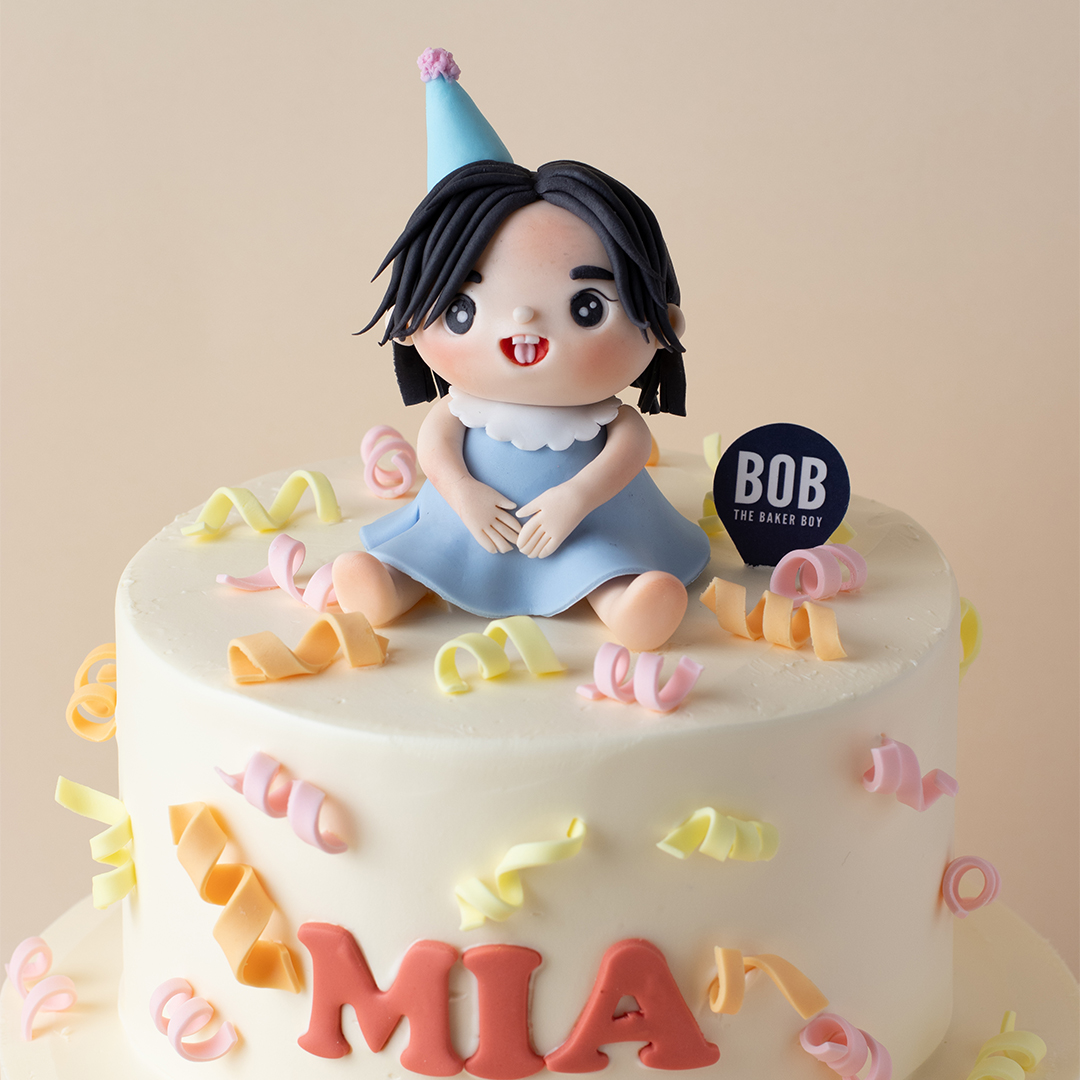 Pastel Confetti Birthday Cake