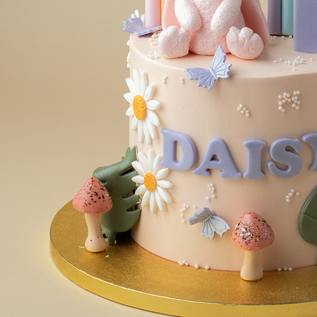 Pastel Pink Jellycat Rainbow Garden Cake