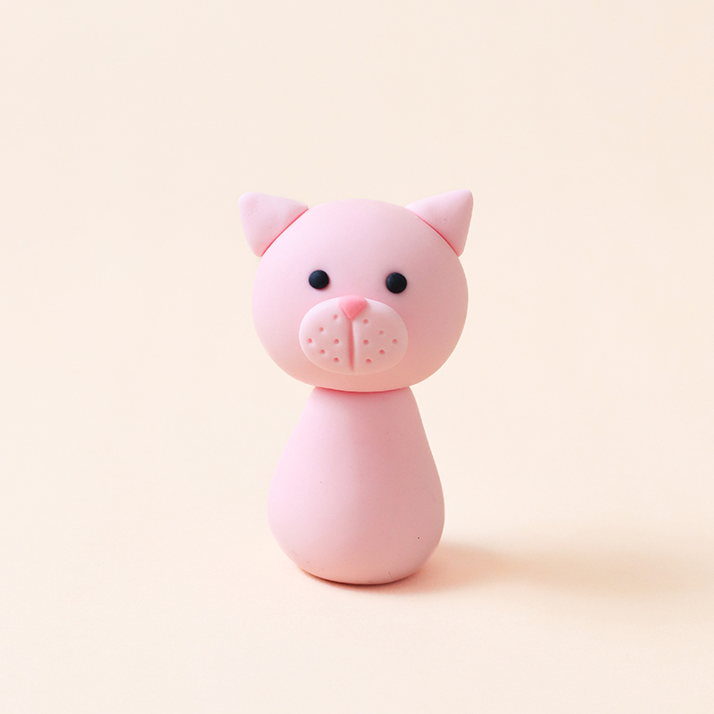 Pink Cat Fondant Topper
