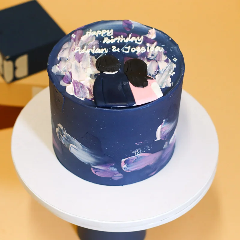 Shooting Stars Romantic Korean Cake
