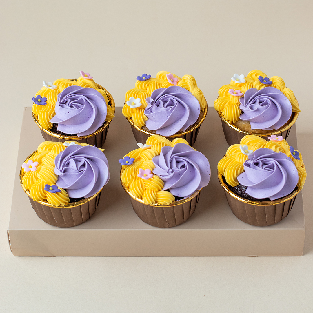 Tangled Rapunzel Cupcakes