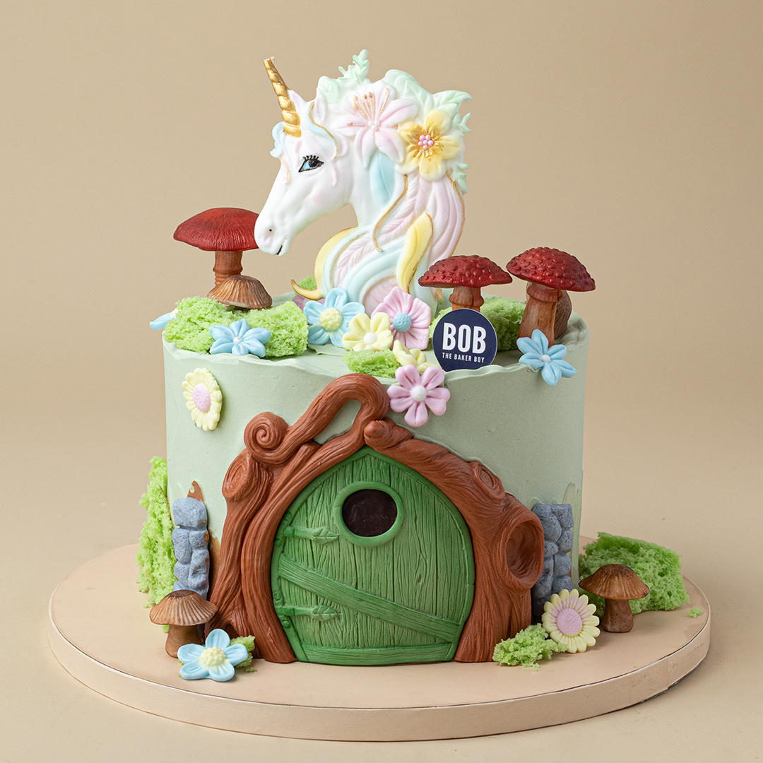 Unicorn Woodlands Fantasy Cake