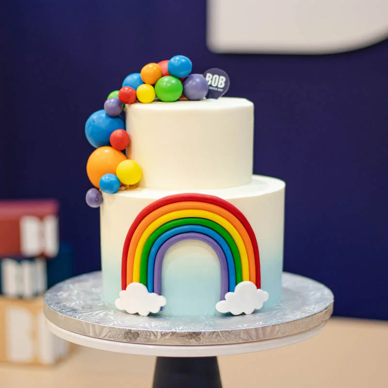 Vibrant Rainbow Cake for Kids Birthday
