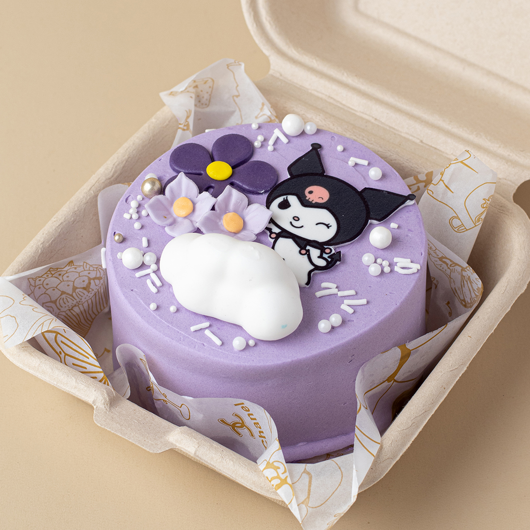 Kuromi on a Cloud Bento Cake