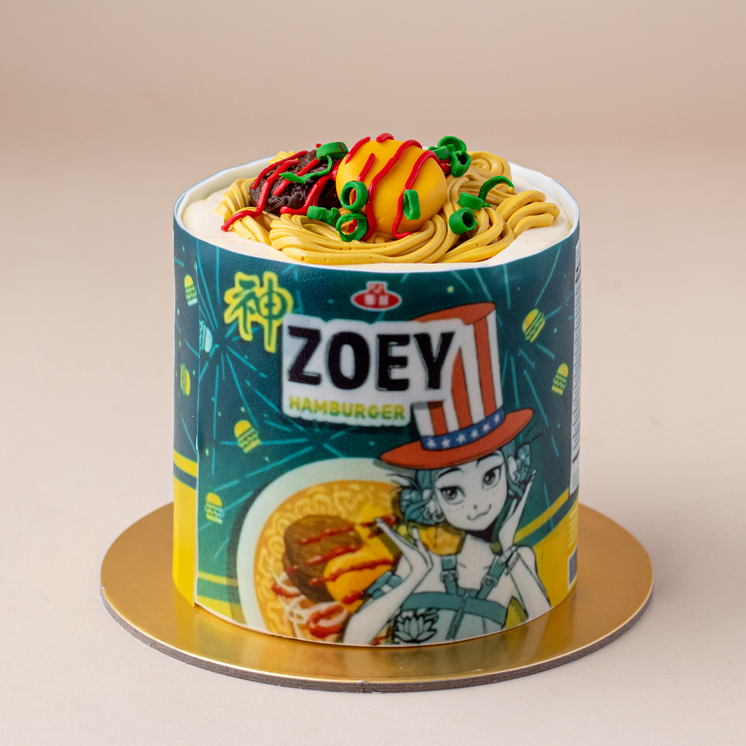 Demon Hunters Zoey Hamburger Cup Noodle Mini Cake