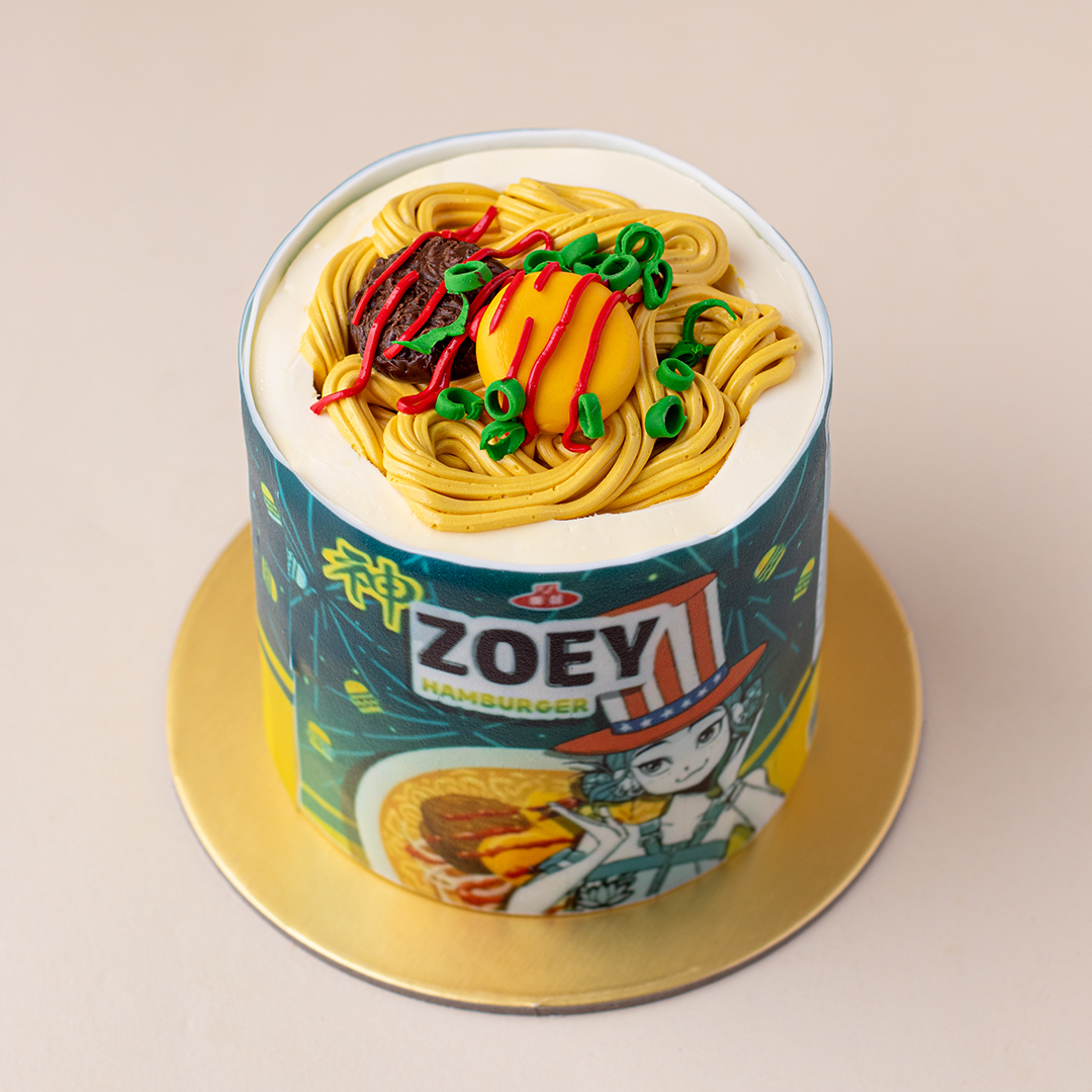 Demon Hunters Zoey Hamburger Cup Noodle Mini Cake