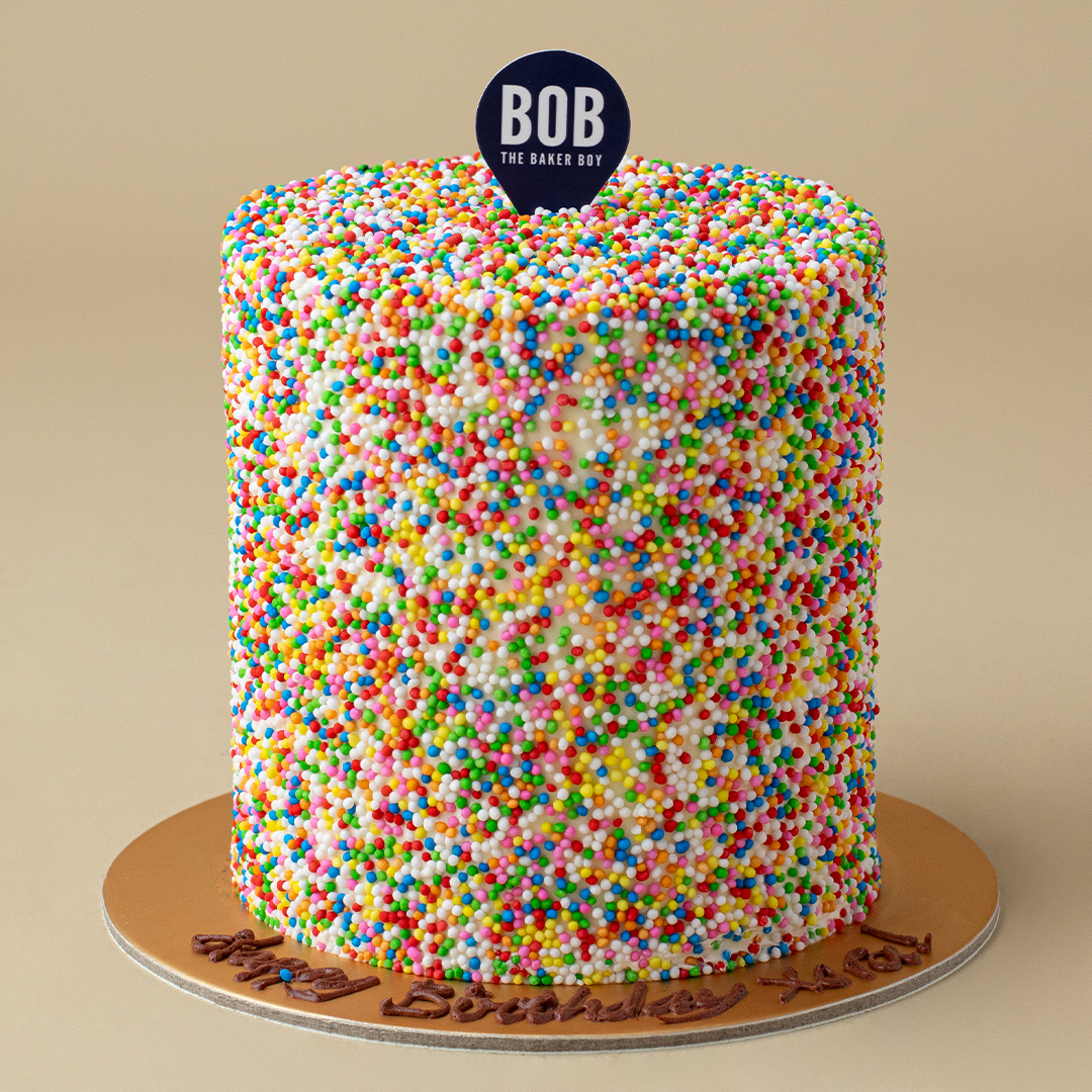 Rainbow Hundred and Thousands Mini Cake