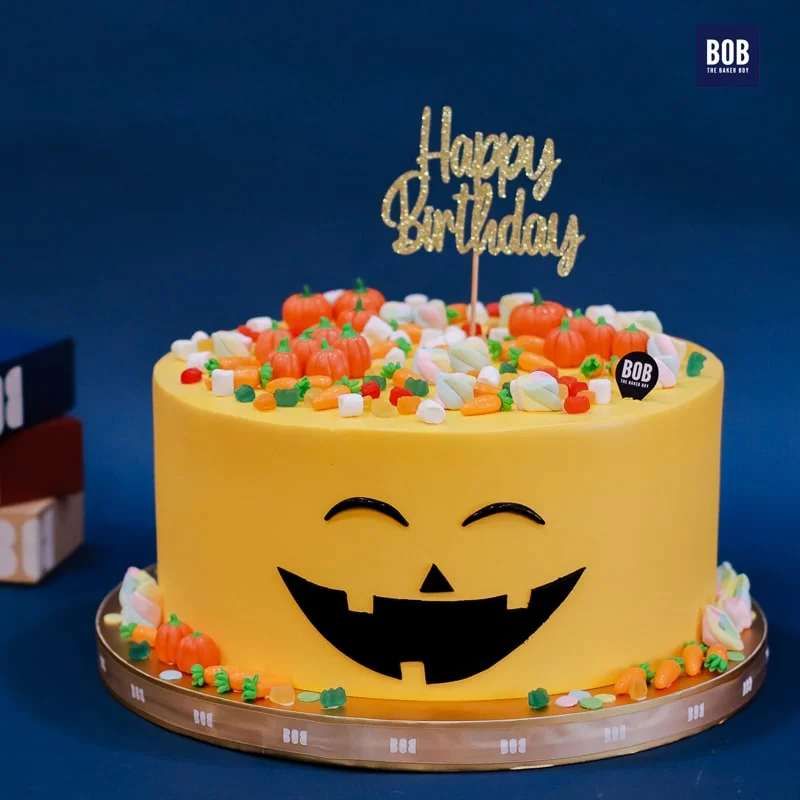 Cute Halloween Pumpkin Cake