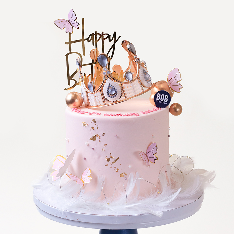 Princess Crown Cake with Fairy Lights