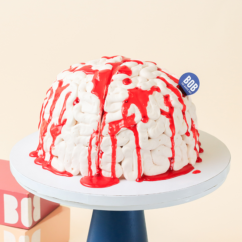 Bloody Brains Prank Cake