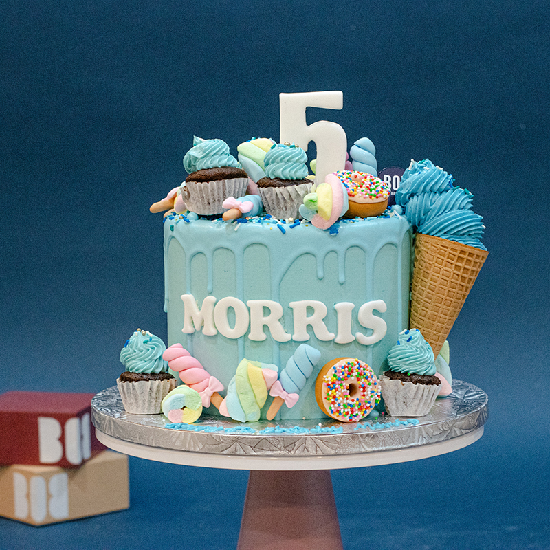 Candyland Cake in Pastel Blue