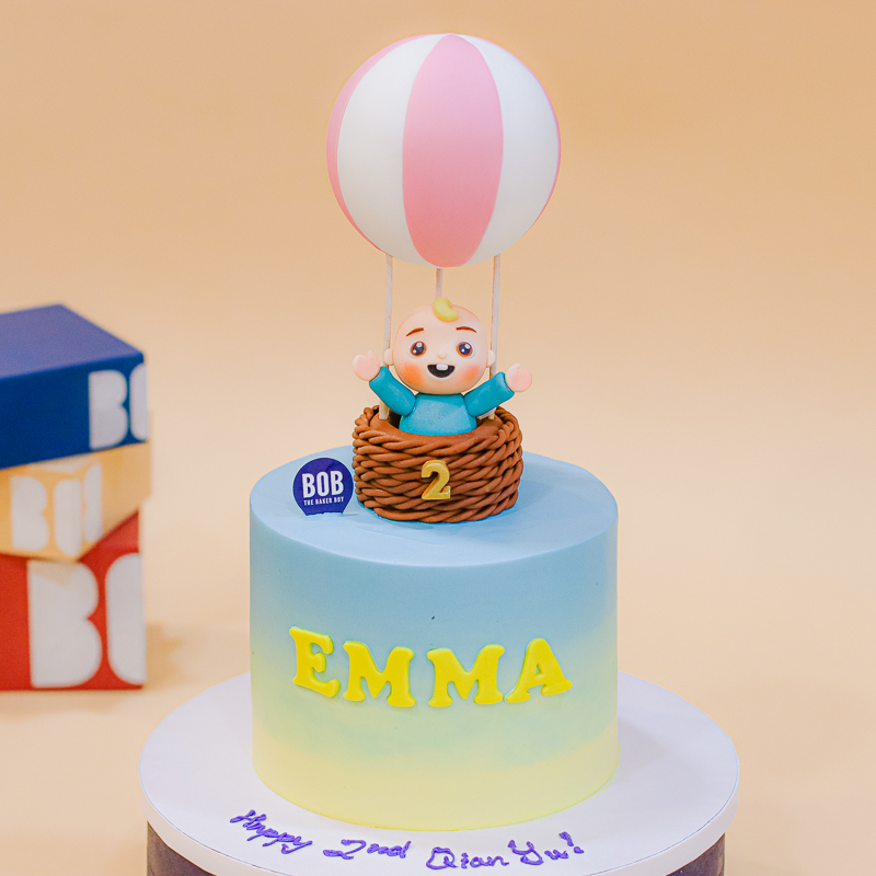 Baby JJ in Hot Air Balloon Cocomelon Cake