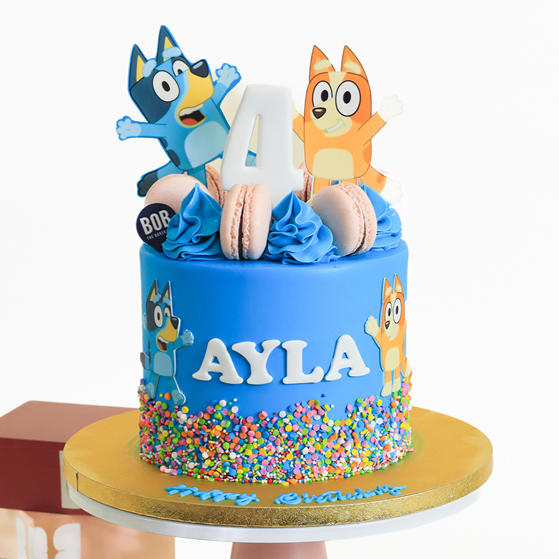 Bluey and Bingo Birthday Cake