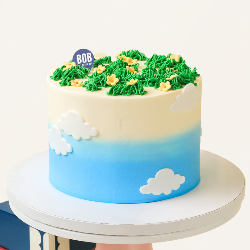 Botanical Sky Cake